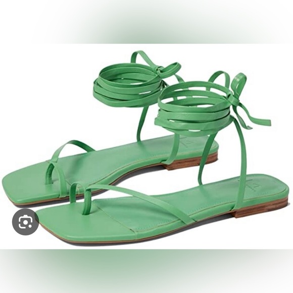 Marc Fisher Womens Mireya Green Ankle Strap Sandals Size 7 - Picture 13 of 16